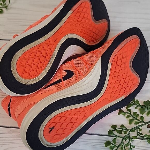 Nike Dual Fusion TR Hit Mid Trainers Women's Sneakers Size 8.5 Neon Orange - Picture 8 of 10